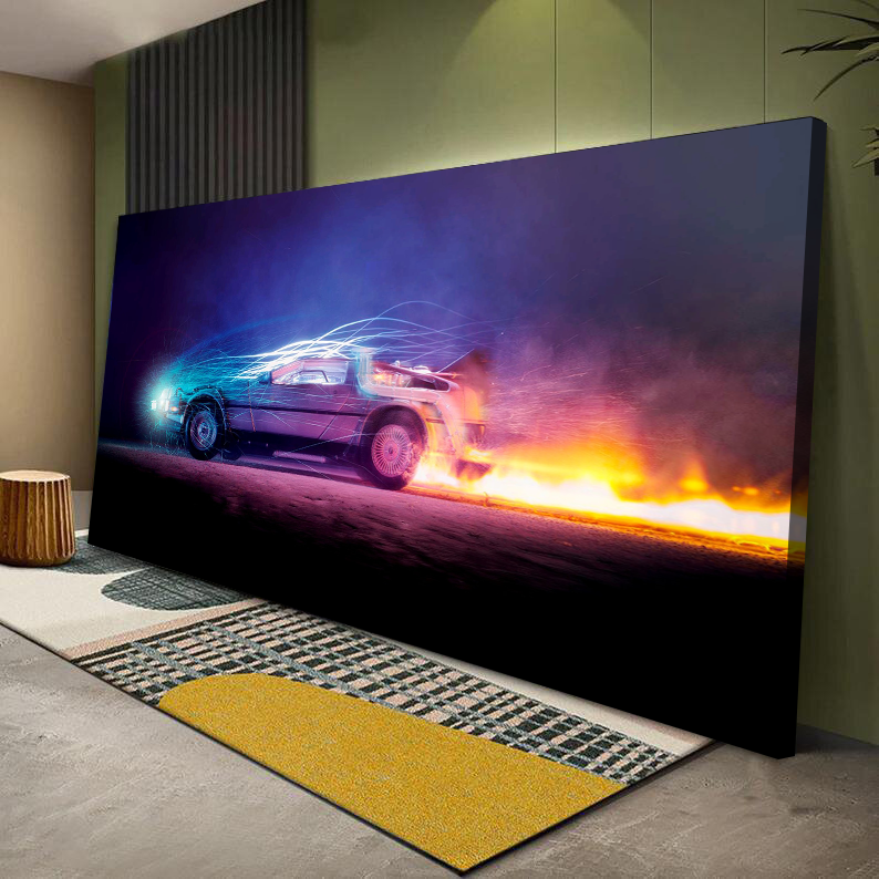 Back To The Future DMC-12 Canvas Wall Art