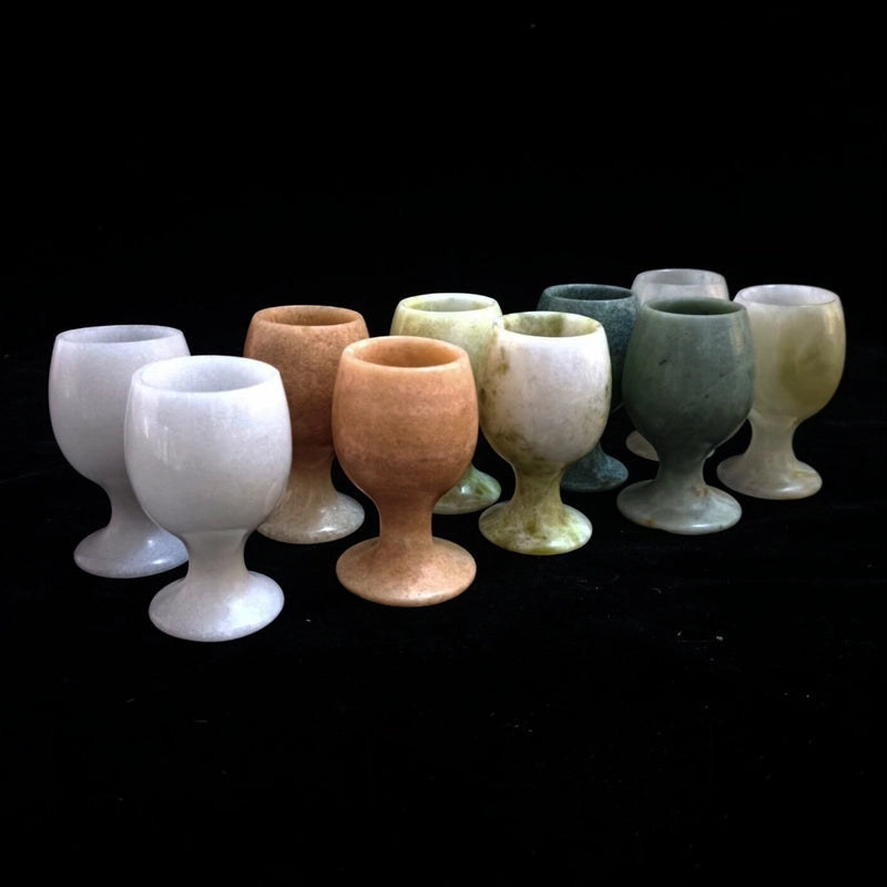 Retro Marble Jade 1 Piece Goblet