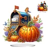 >SALE<2D Flat Print Autumn Pumpkin Mailbox DIY Table Top Diamond Painting Ornament Kit