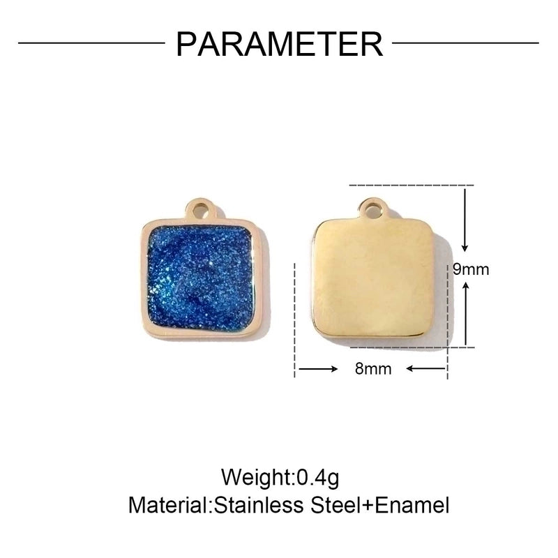 3 PCS/Package 14*14mm 4*11mm 9*22mm 201 Stainless Steel 18K Gold Plated Arrow Strawberry Gourd Polished Jewelry Accessories Pendant