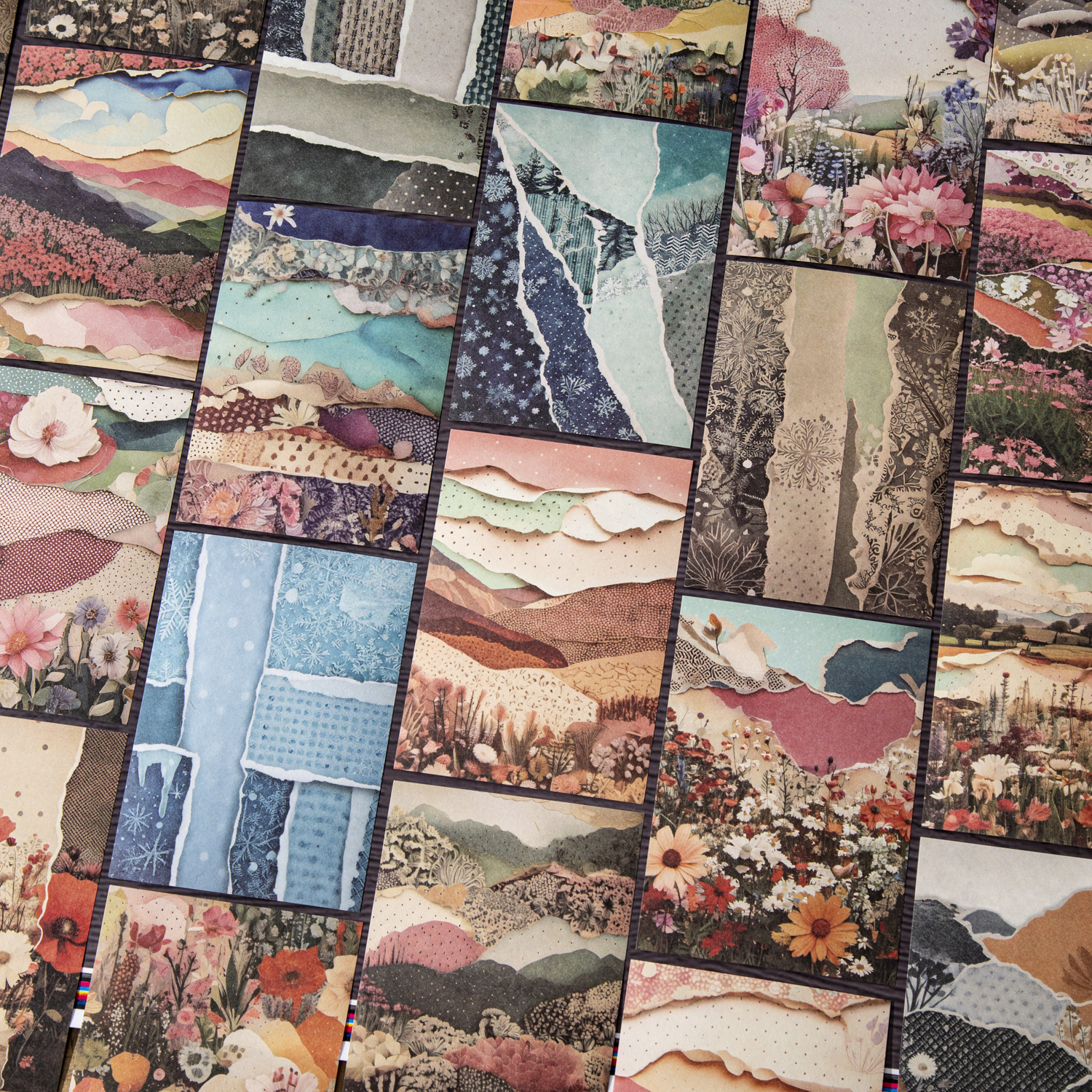 소재: 종이 - 네이처스 페이퍼 테일 시리즈 빈티지 플라워