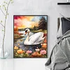 Swan - 11CT Stamped Cross Stitch 40*50cm/15.75*19.69in
