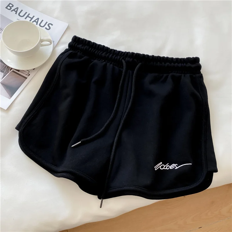 Uveng Uveng Shorts Women's Summer 2024 New Style Loose Outside Wear Home Pajama Pants High Waist Casual Wide-Leg Yoga Hot Pants Tide