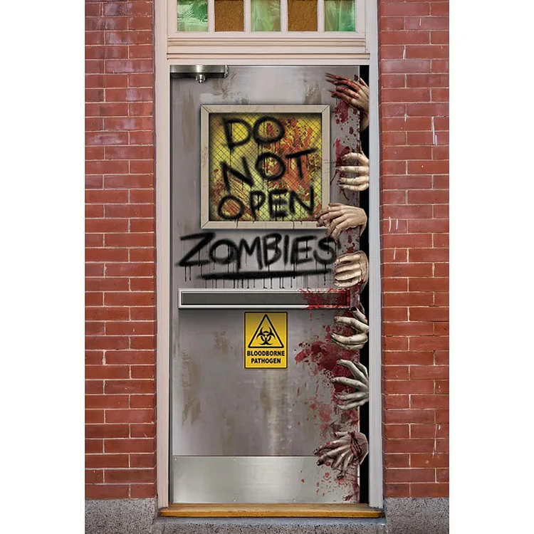 Zombies Lab Door Mural
