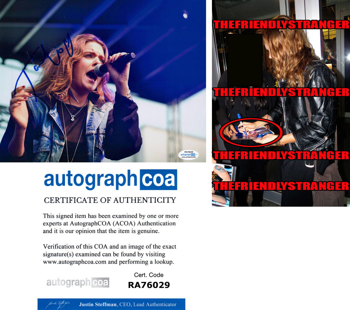 TOVE LO signed Autographed 8X10 Photo Poster painting a EXACT PROOF - Singer SEXY Stay High ACOA