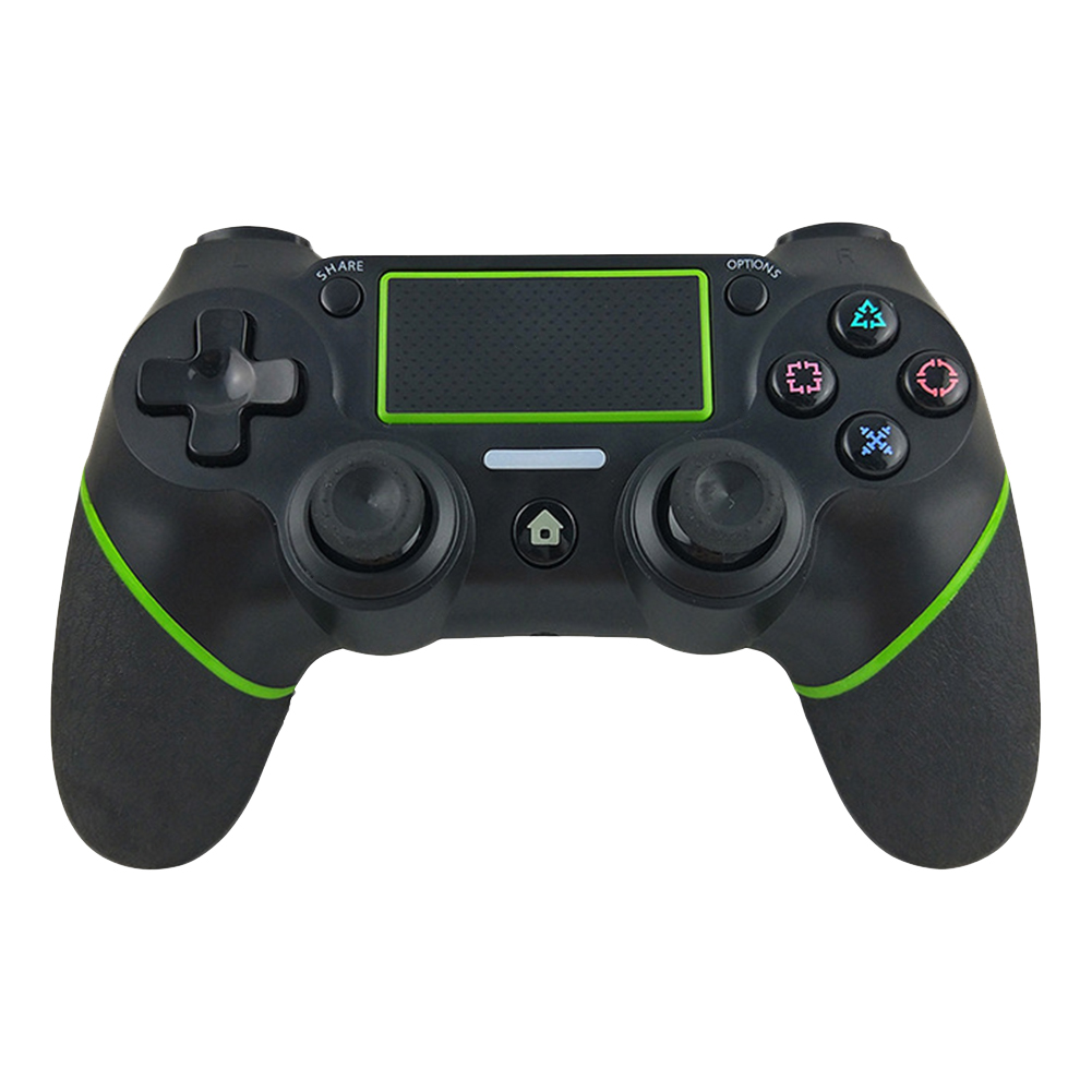 

For PS4 Wireless Joystick Vibration Bluetooth Game Controller (Black Green), 501 Original