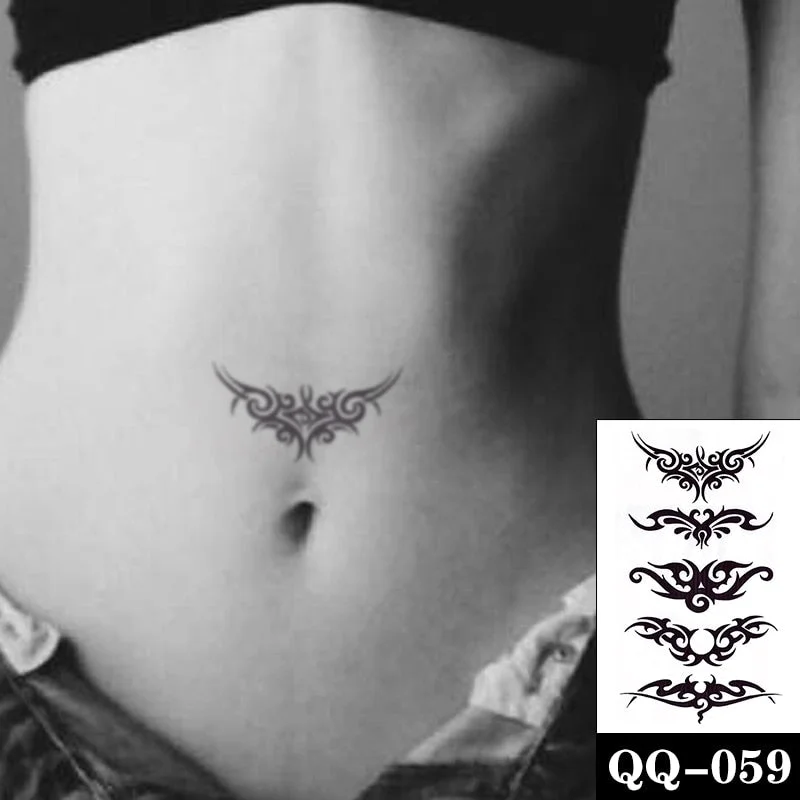 Water Transfer Tattoo Sexy Red Lips Print Tattoo Body Art Waterproof Temporary Fake Flash Tattoo for Man Woman Kid 10.5*6cm