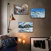 [US Local Warehouse]3PCS Airplane - Vintage Metal Signs Set - 30*40cm