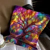 Colorful Tree Of Life-11CT DIY Stamped Cross Stitch Shopping Bag 40*40cm/15.75*15.75in