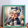 (Multi-Style) Funny Grandma-11CT Stamped Cross Stitch 40*40cm/15.75*15.75in