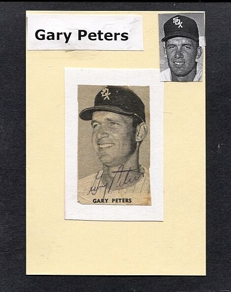 1964 GARY PETERS-CHICAGO WHITE SOX AUTOGRAPHED Photo Poster painting