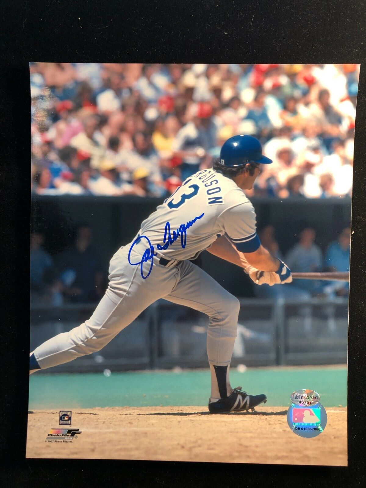 Joe Ferguson Signed Autographed Photo Poster painting - COA - Los Angeles Dodgers