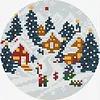 Snowland Fairy Tale-11CT Stamped Cross Stitch 20*20cm/7.87*7.87in tapestrymarket
