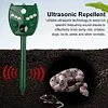 Solar Animal Repeller Mouse Repellent IP44 Waterproof for Raccoons Rabbits Foxes
