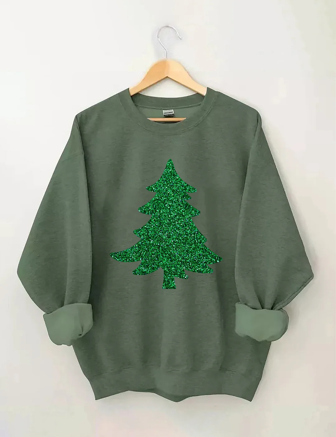 Glitter Sparkly Christmas Tree Sweatshirt