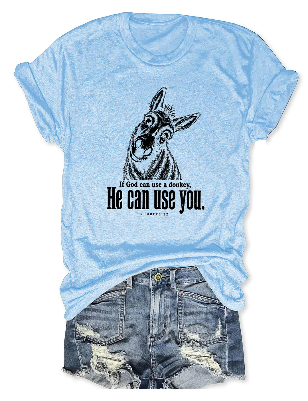 If God Can Use A Donkey He Can Use You T-shirt