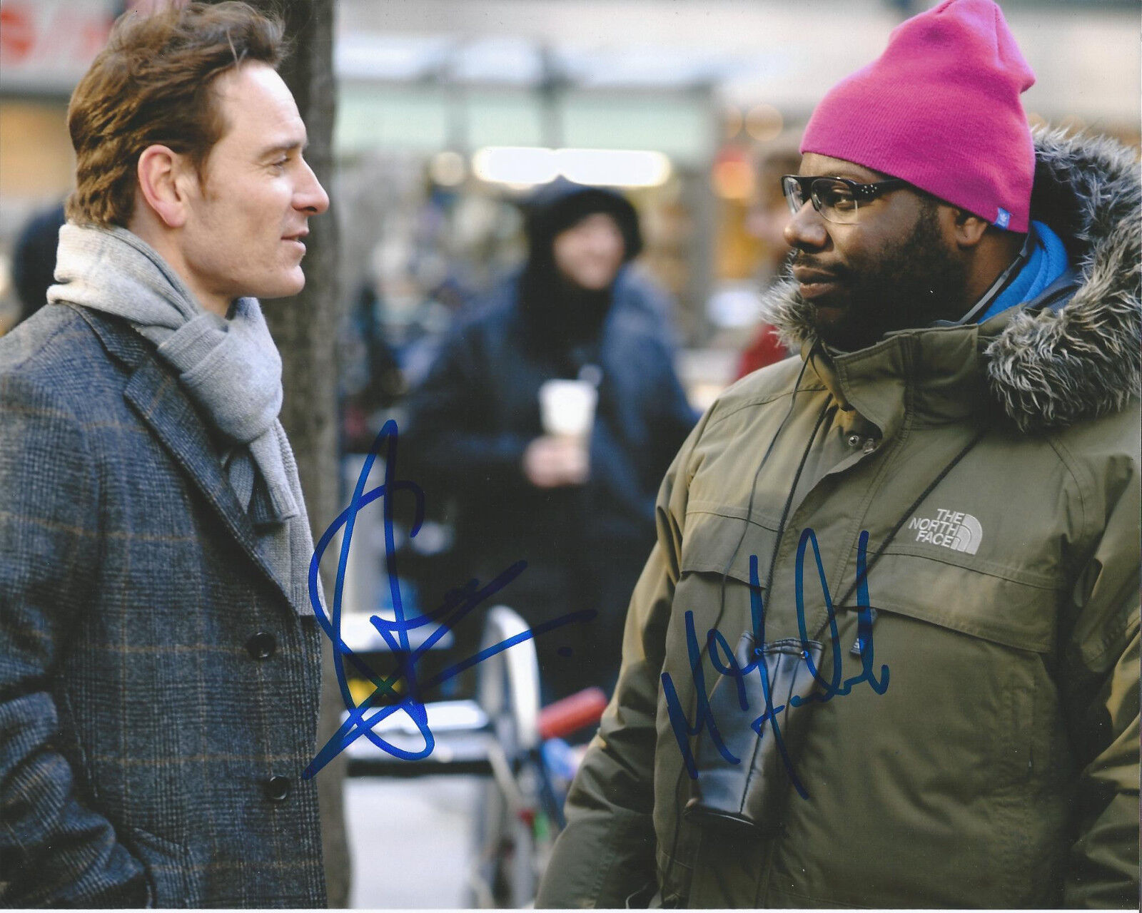 MICHAEL FASSBENDER STEVE MCQUEEN SIGNED 12 YEARS A SLAVE 8X10 Photo Poster painting W/COA