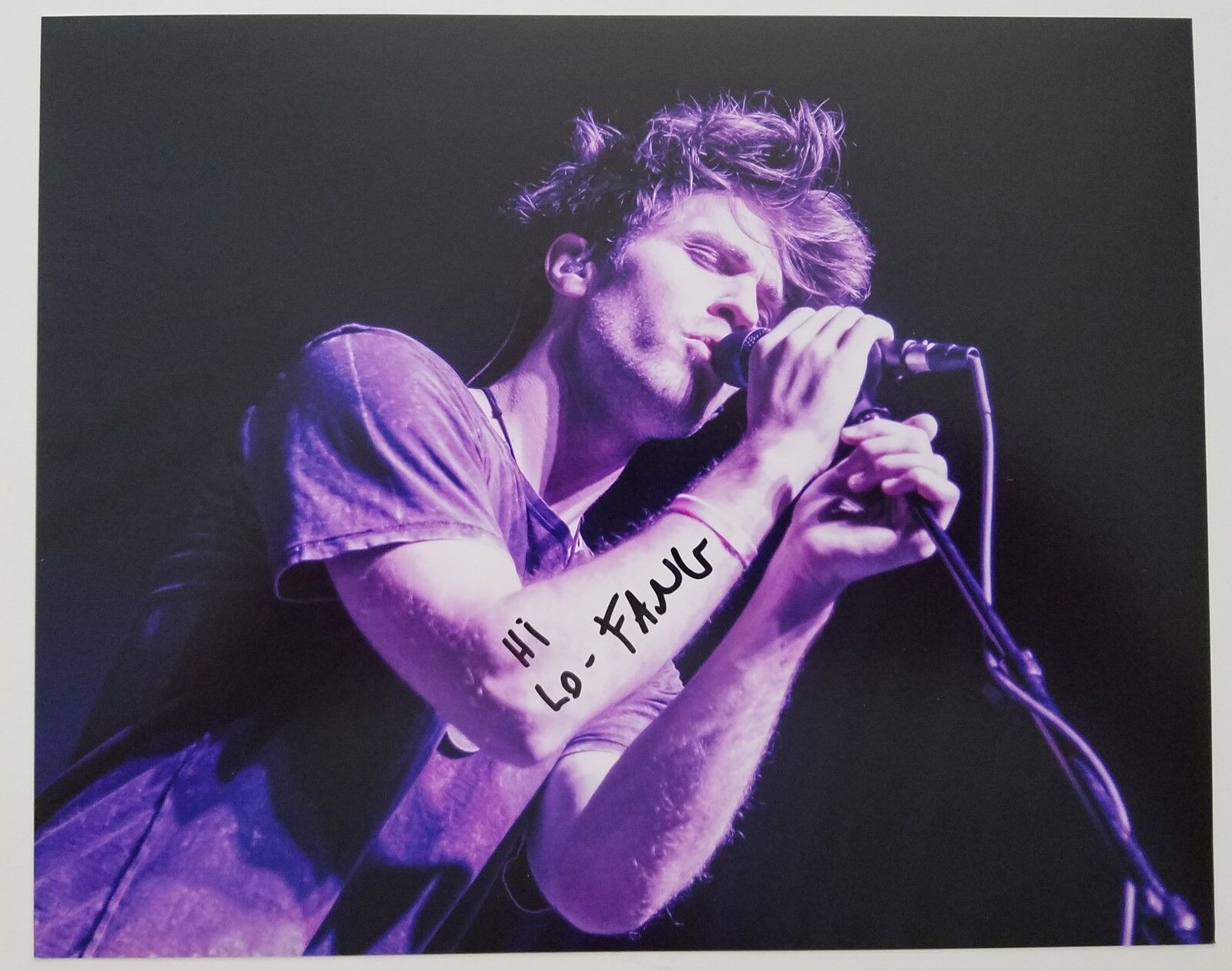 Lo Fang Signed 8x10 Photo Poster painting Matthew Hemerlein Lead Singer Musician Rare Auto RAD