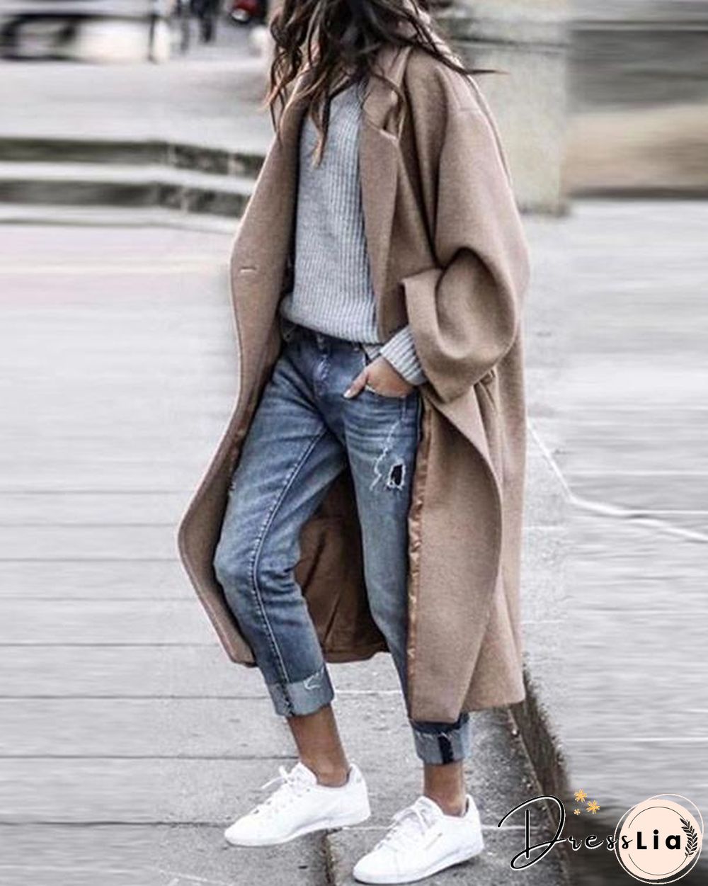 Women Long Outerwear Warm Fashion Coat