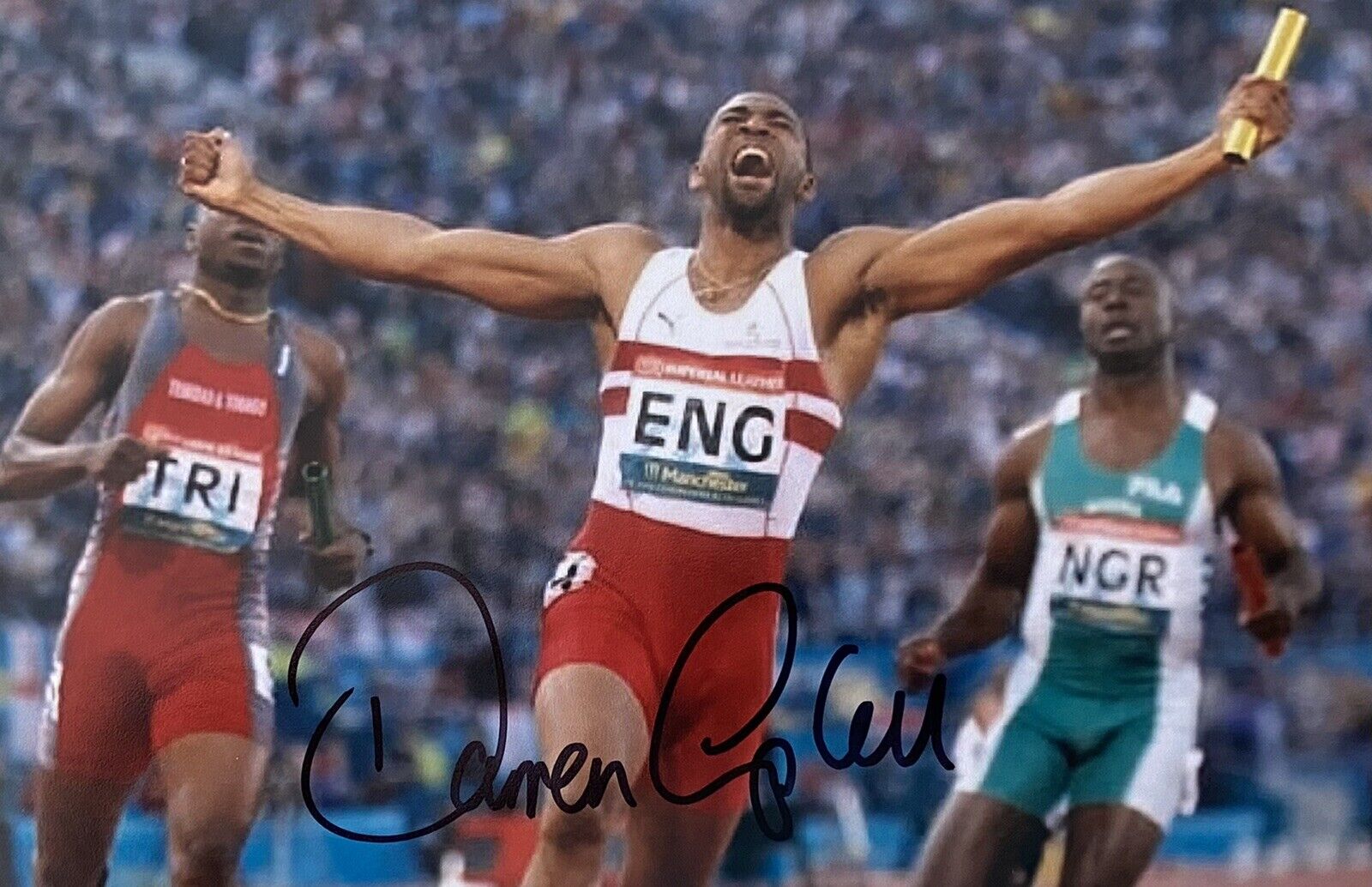 Darren Campbell Genuine Hand Signed 6X4 Photo Poster painting - Team GB - Olympics - Sprinter 5