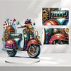 Diamond Painting Acrylic Mechanical Motorcycle Special Shaped Drill Desktop Ornaments Kit