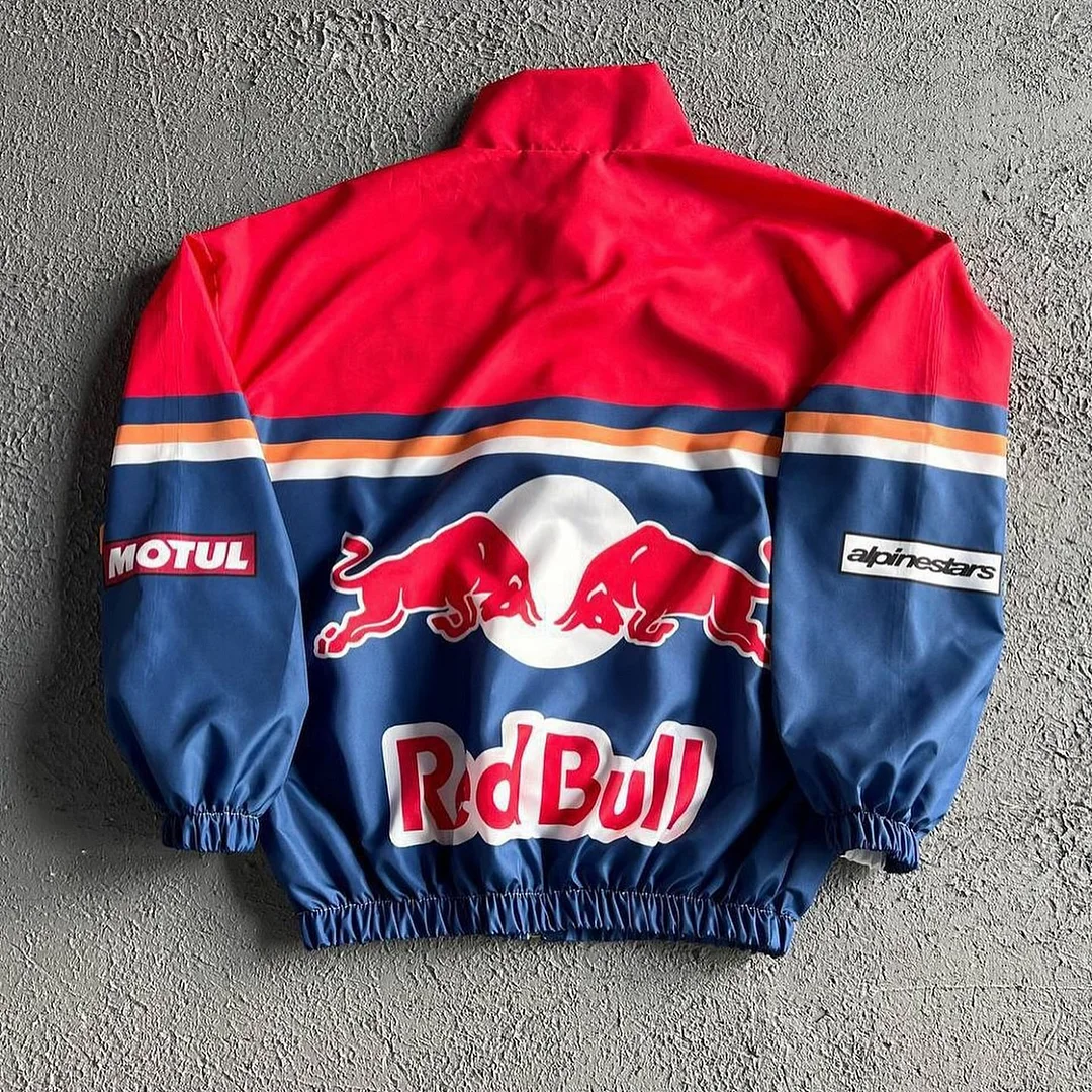 Unisex Classic Team Logo Retro Racing Jacket