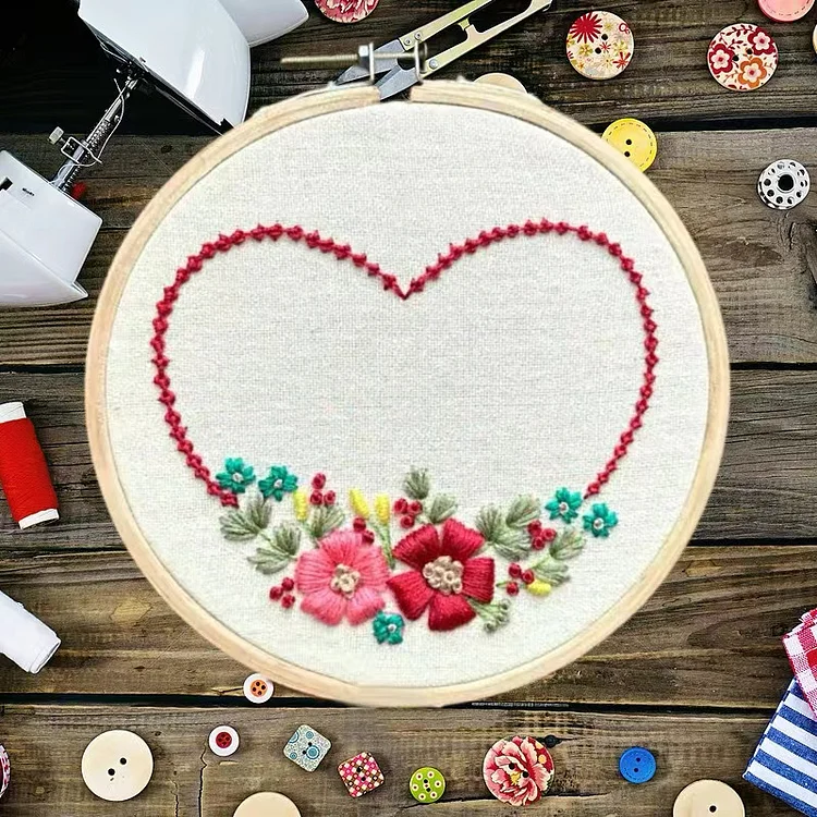 Puffed Satin Flower Embroidery Kit
