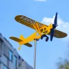 Piper J3 Cub Airplane - Metal weather vane for garden, patio, lawn, outdoor decoration, gifts for aviation enthusiasts