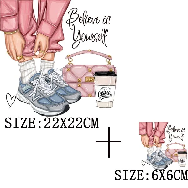 Beautiful Legs Thermal Stickers On T-shirt DIY Washable Iron On Transfers For Clothing Funny Design Patches On Clothes Appliqued