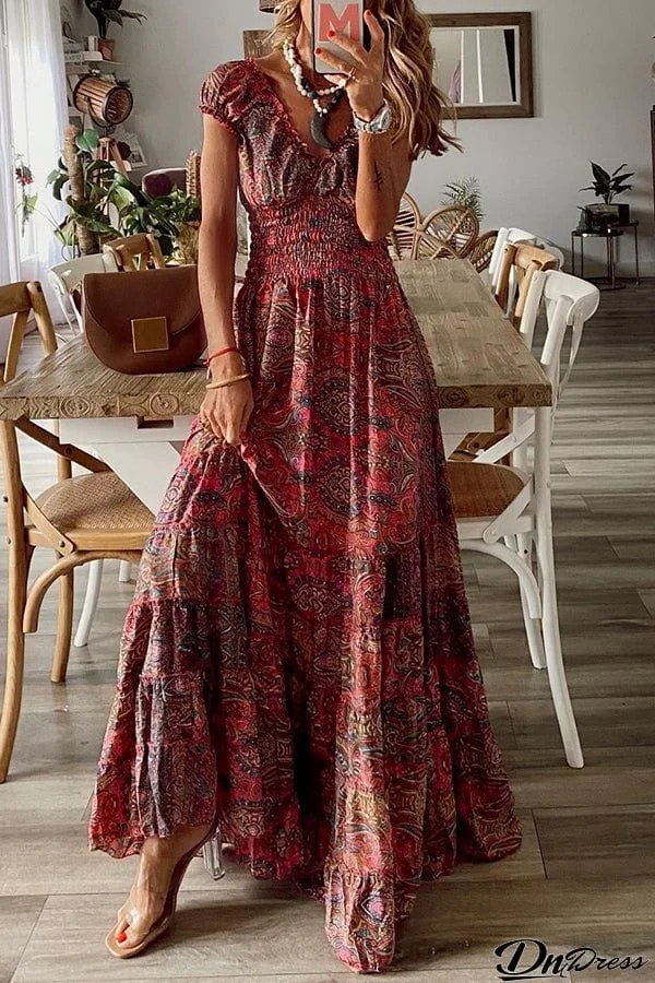 Endless Love Story Paisley Maxi Dress