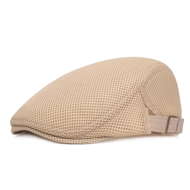 Unisex Minimalist Solid Color Flat Eaves Beret Hat