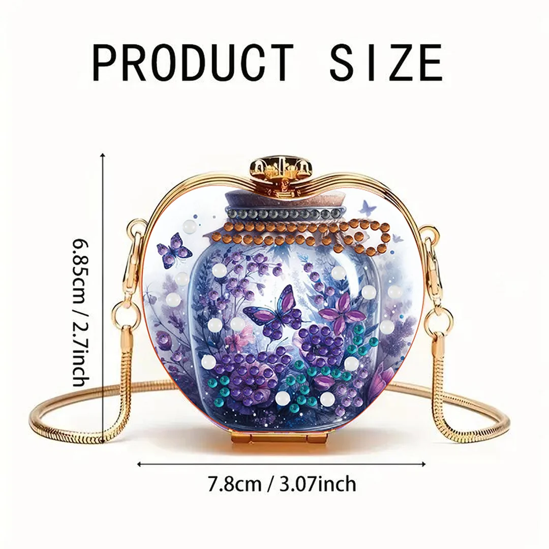 Butterfly DIY Acrylic Love Art Diamond Painting Coin Purse with Chain for Women