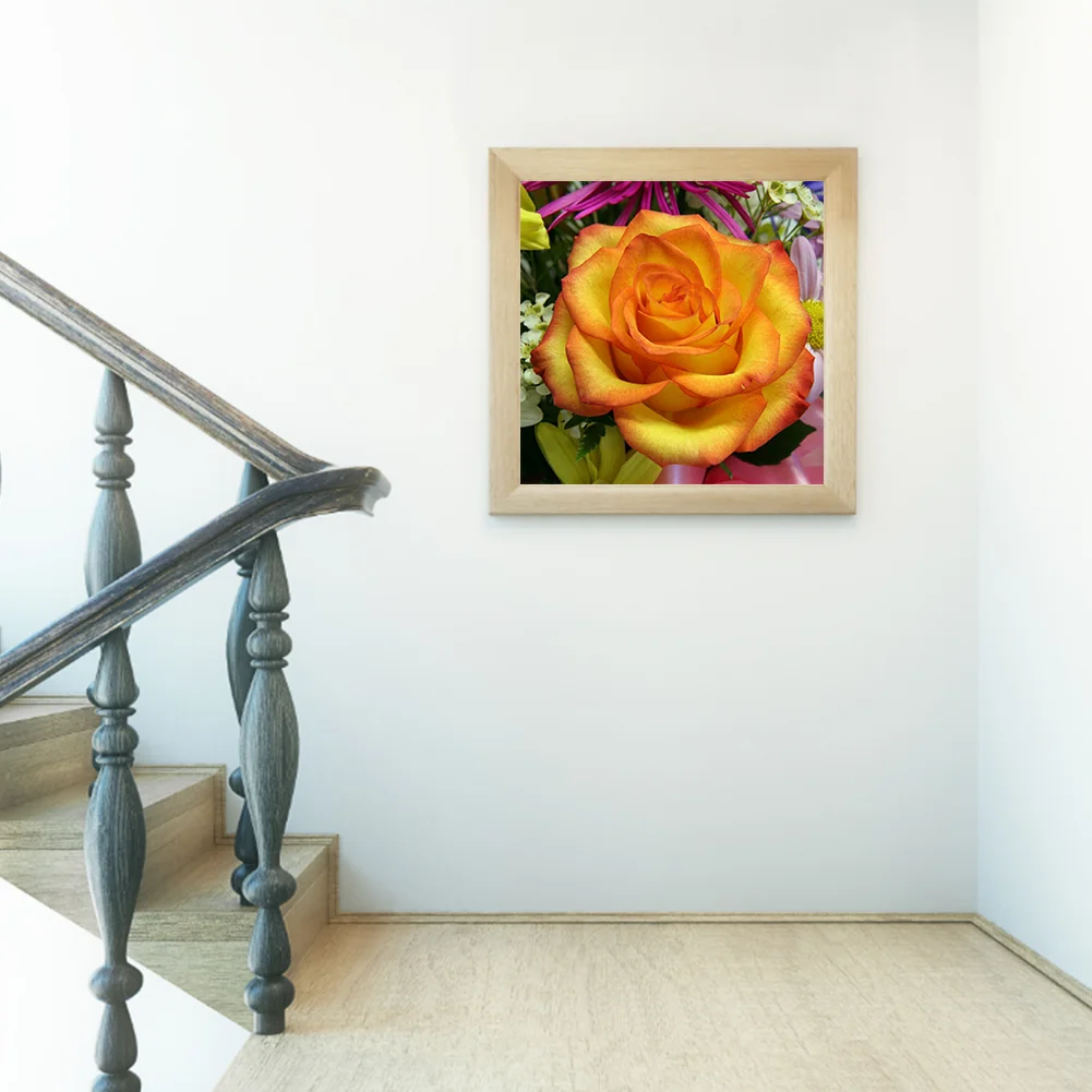 Full Round Diamond Painting 40*40cm - Yellow Rose