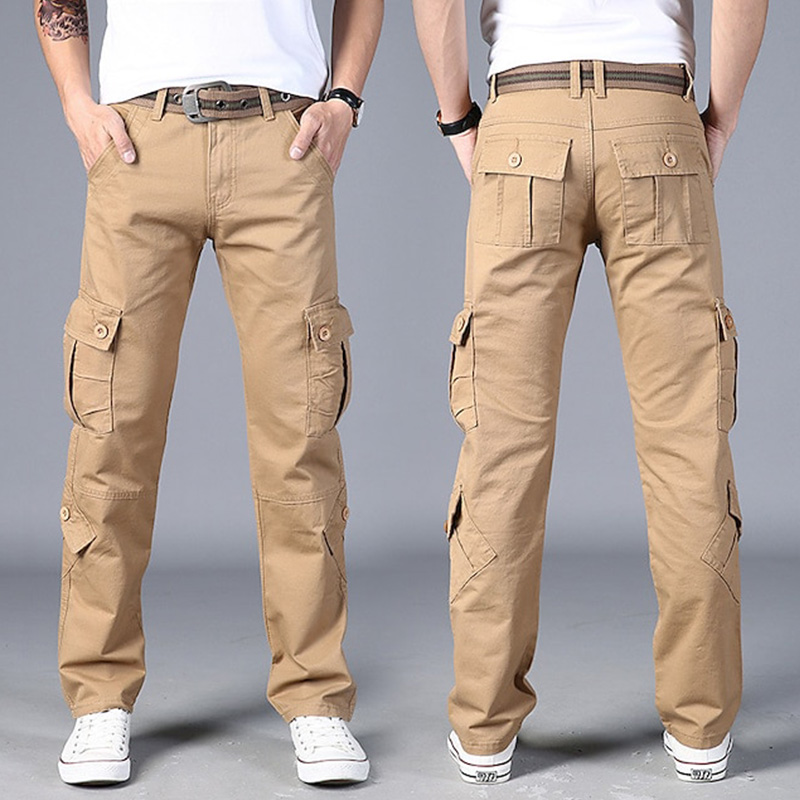 Men's 8 Pockets Pants Cargo