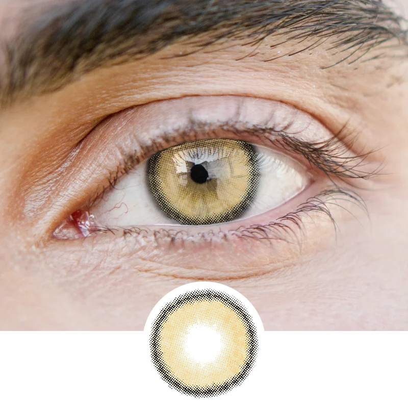 Men' Li fog brown(12 months) contact lenses