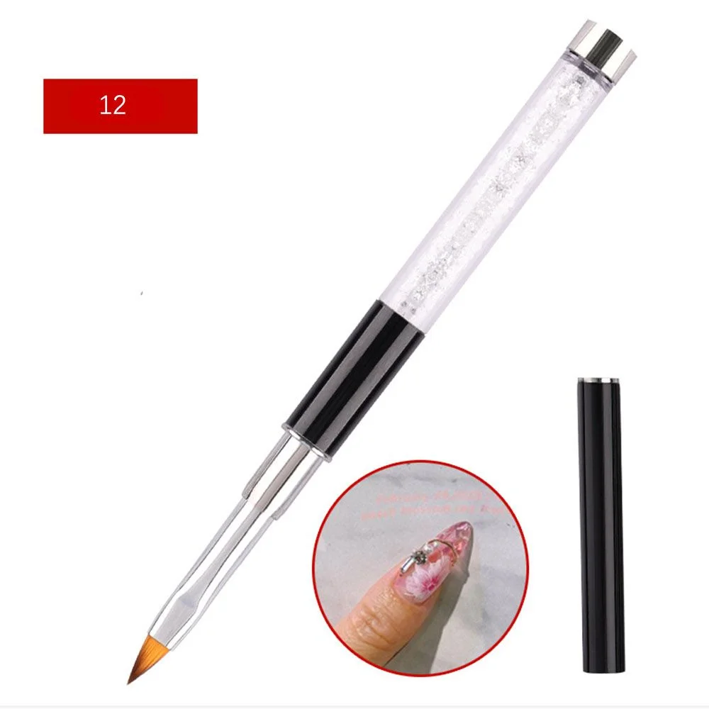 16 Types Nail Art Painting Brush UV Gel Extension Builder Carving Drawing Pen Crystal Diamond Handle Manicure Salon Tools NEW-Nail Inspo