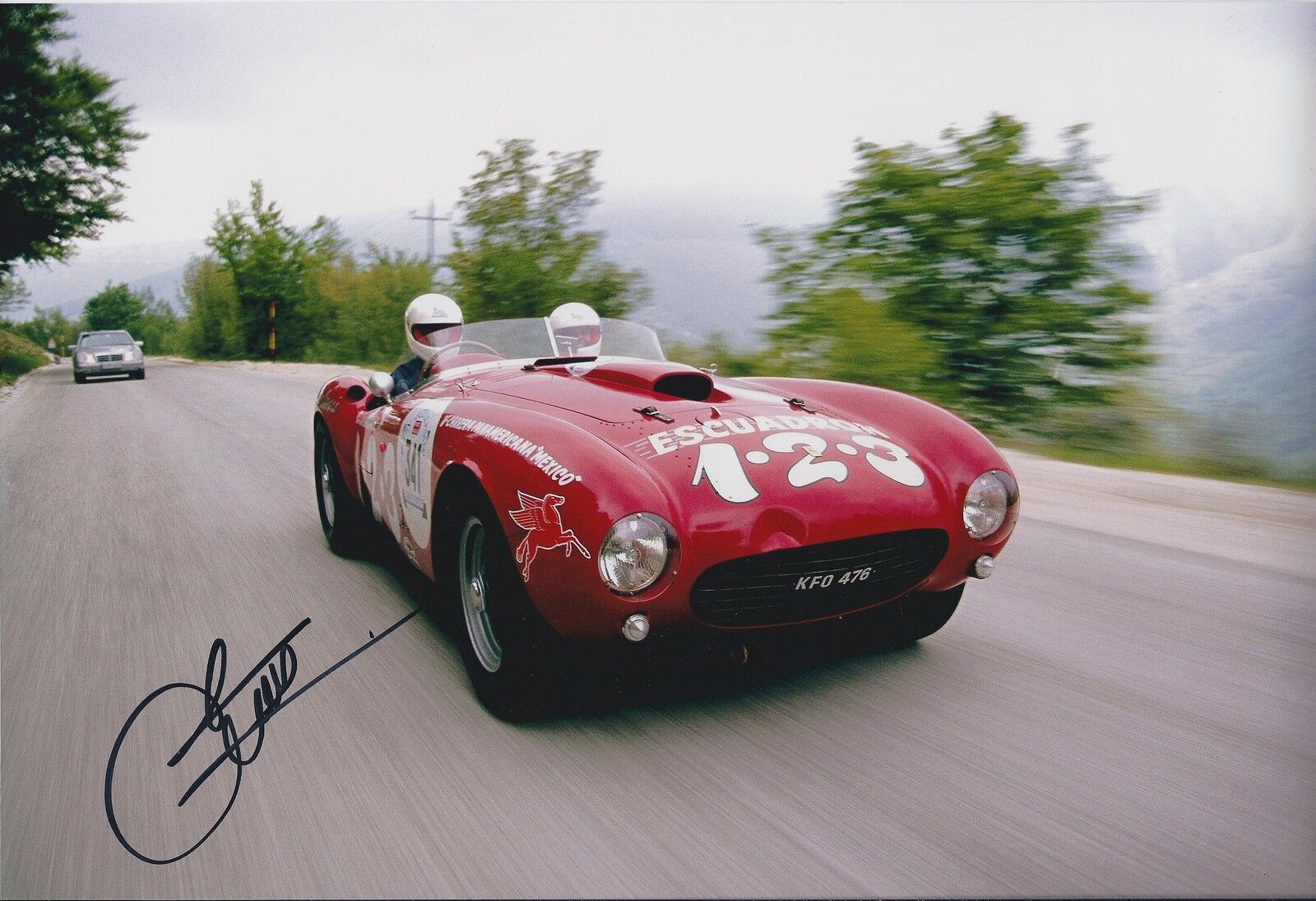 Emanuele PIRRO SIGNED Spider PININ Farina 12x8 Photo Poster painting AFTAL Autograph COA