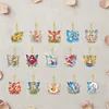 15Pcs Elf Girl DIY Double Sided Diamond Painting Keychain Kits for Beginners