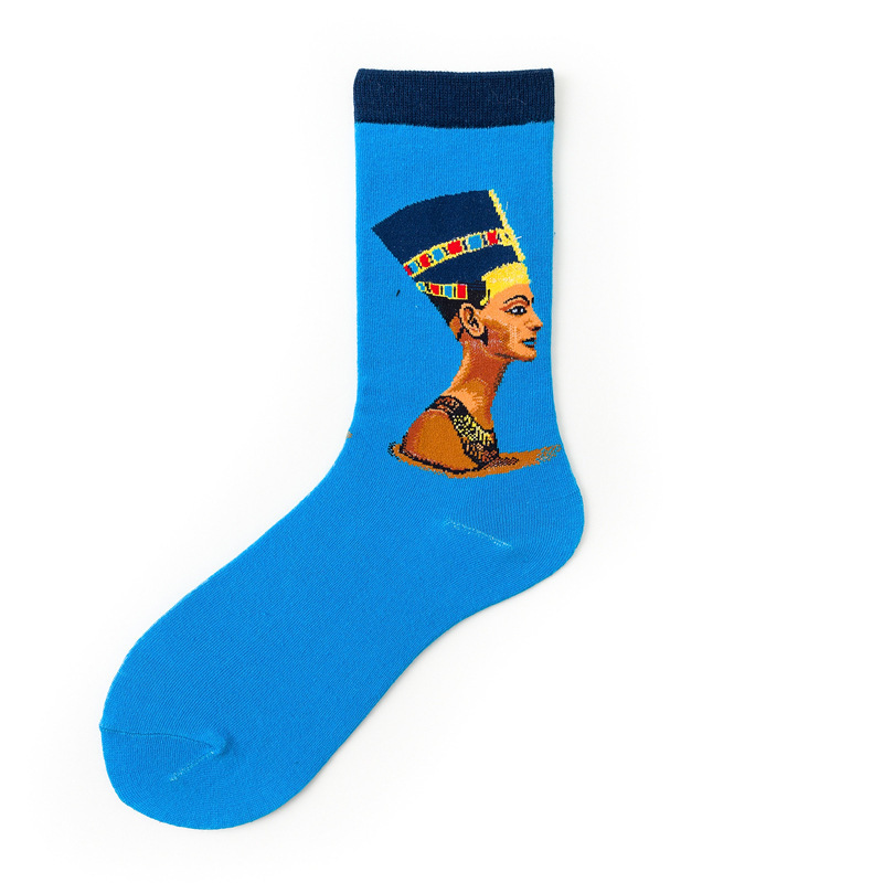 Funny oil painting in tube socks 007