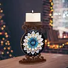 Mandala en bois - Bougeoir bricolage 5d
