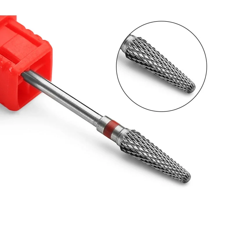 1 Pc Nail Drill Bit Multi-size Silver Manicure Nail Art Tool Electric Manicure Machine Device-Nail Inspo