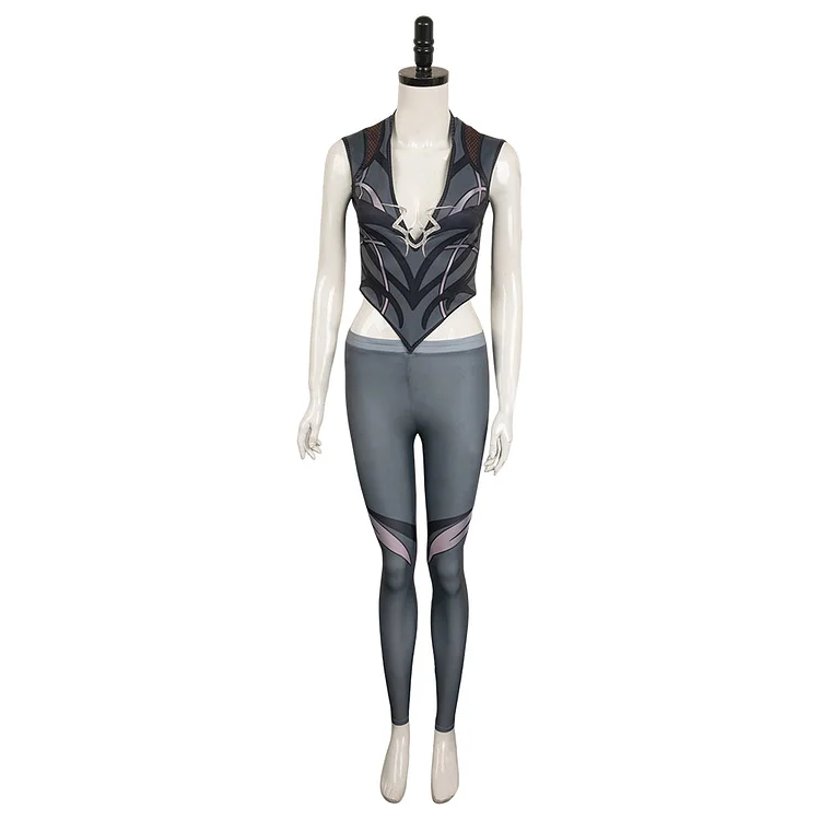 Baldur's Gate Shadowheart Gray Set Outfits Cosplay Costume Halloween Carnival Suit