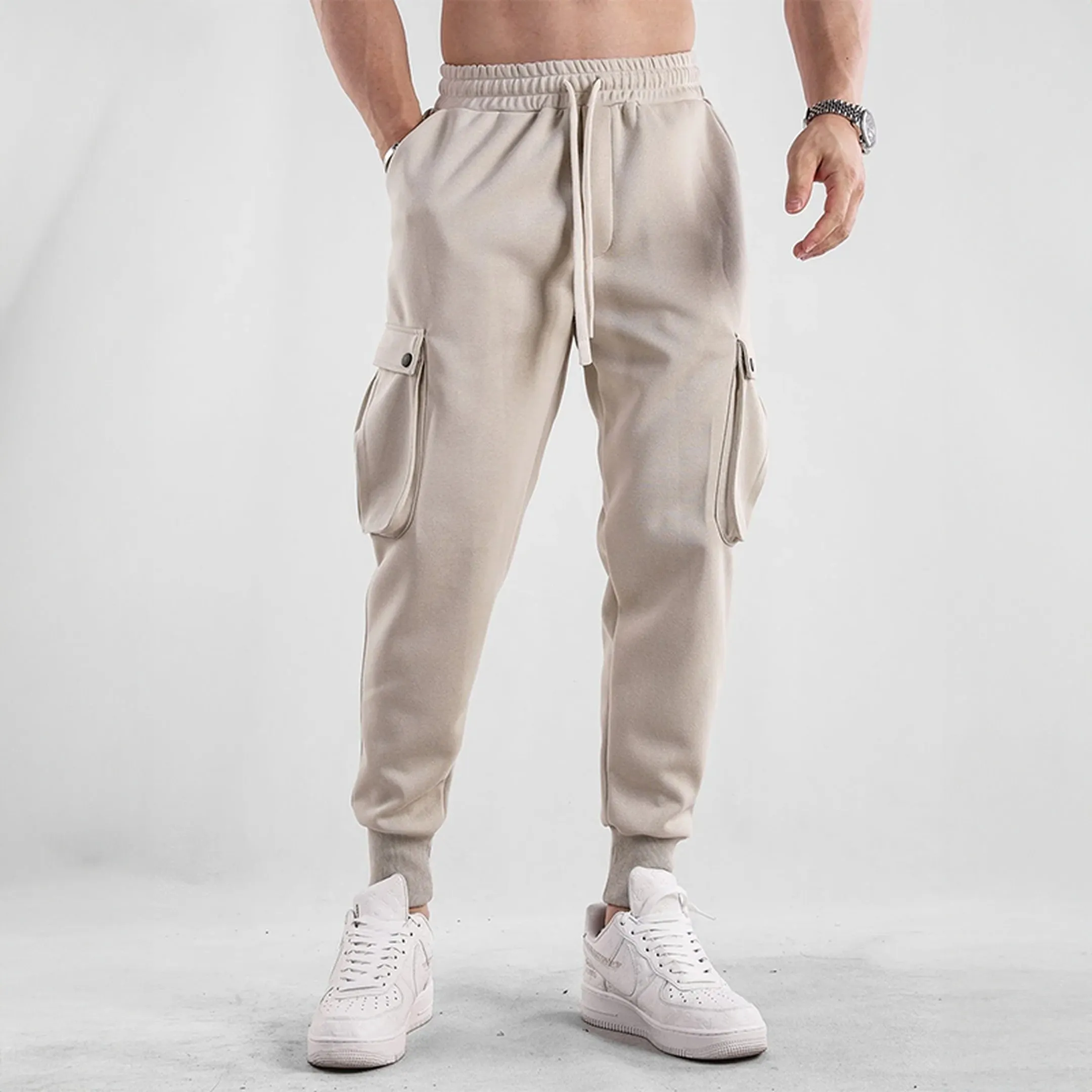 Men's Cotton Cargo Joggers &ndash; Urban Flex Stretch Comfort Fit