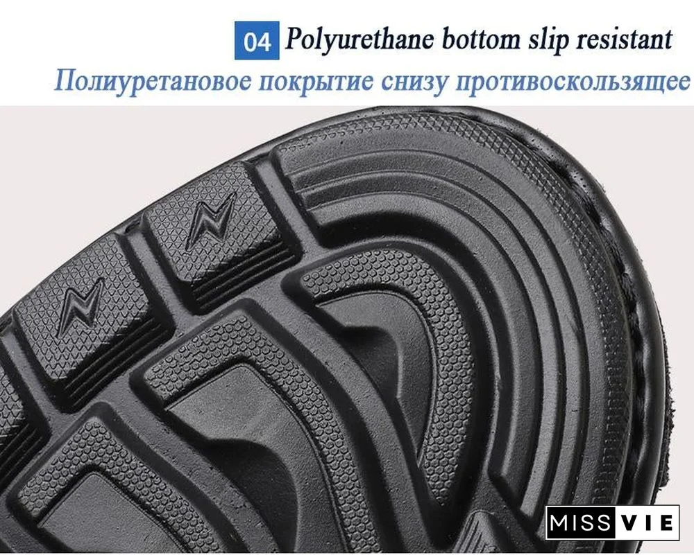 Big Size Men PU Leather Beach Sandal Shoes Non-Slip Large Slippers