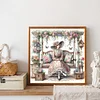 Diamond Painting -DIY Round Drill Swing Lady