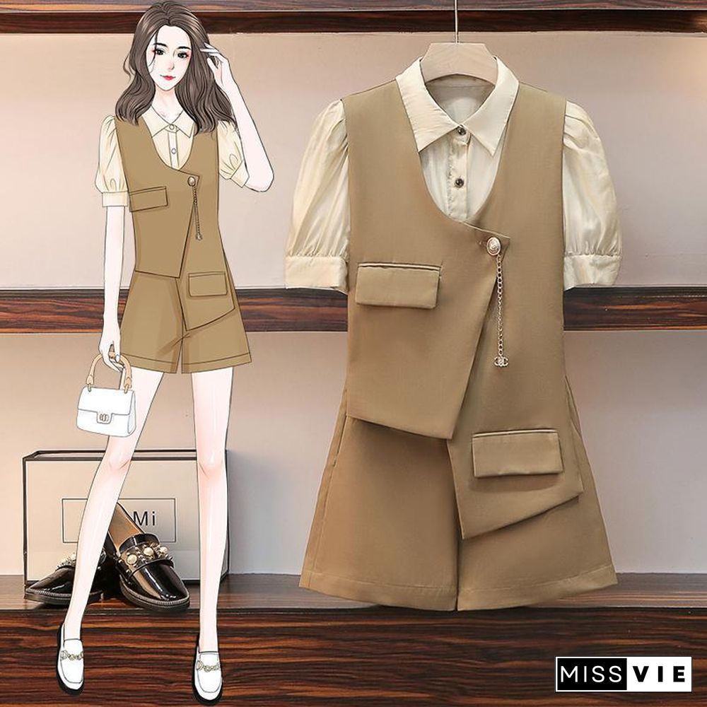 Fashion Vest Three-Piece Set P11750