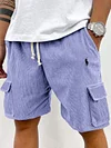 Men's Casual Lace-Up Pocket Beach Shorts