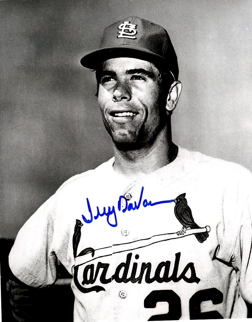 Signed 8x10 JERRY DAVANON St Louis Cardinals Autographed Photo Poster painting- COA