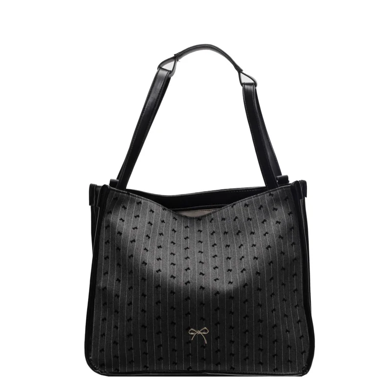 Pongl Pongl Version Bow Bow Bag Women's 2024 New Fashion Wave Dot Print Backpack Handbag Single Shoulder Underarm Bag