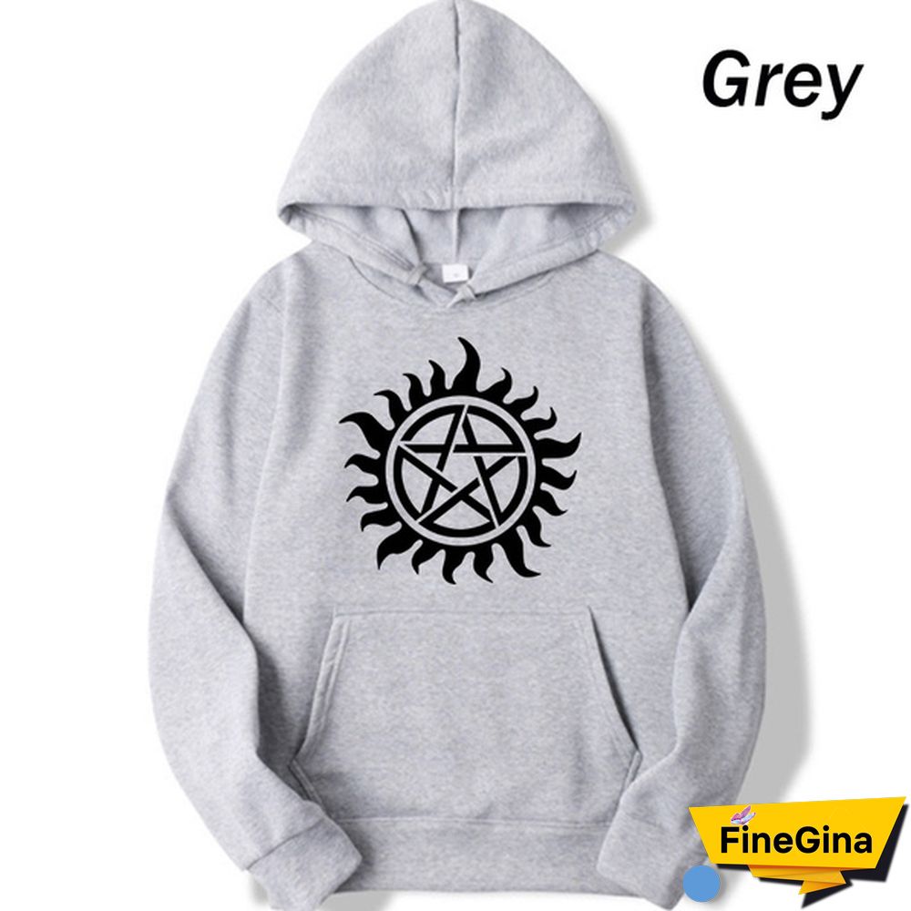 New Men/Women Autumn/Winter Printed Long Sleeve Solid Color Sweatshirt Hooded Pullover Plus Size